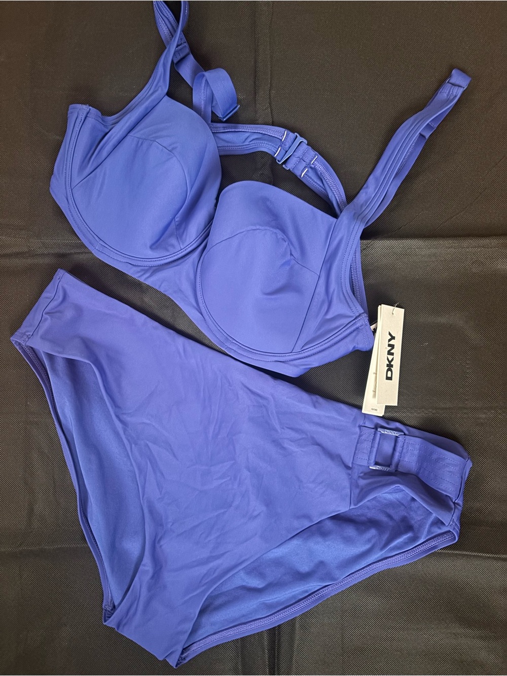 DKNY Purple Molded Underwire Bikini Set